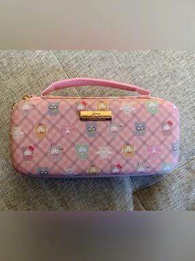 Sonix Nintendo Switch Lite Sanrio Pink Patterned Character Zip Handle Case